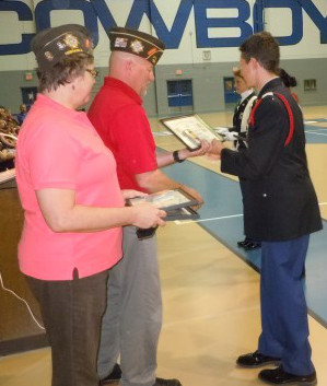 Boys Town pass and review awards by VFW Post 1581.